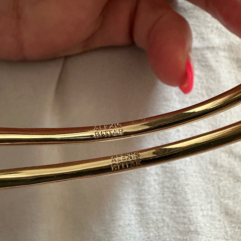 Alexis Bittar Miss H Crystal Hoop Earrings - Picture 6 of 9